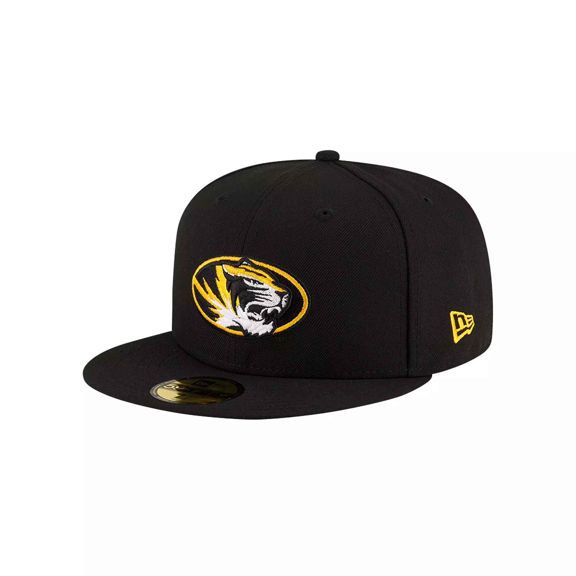 Men's New Era Black Missouri Tigers 59FIFTY Fitted Hat,  Product Image