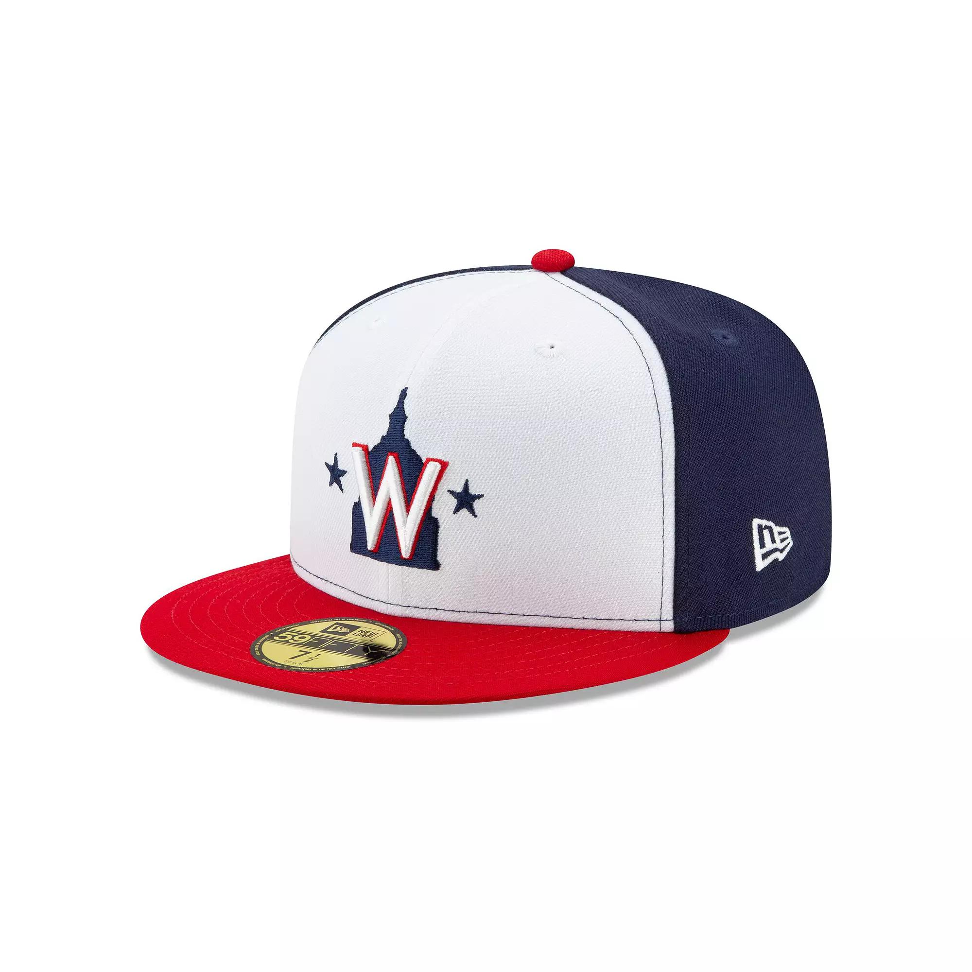 Men's New Era White Washington Nationals Alternate 2 2020 Authentic Collection On-Field 59FIFTY Fitted Hat,  Product Image