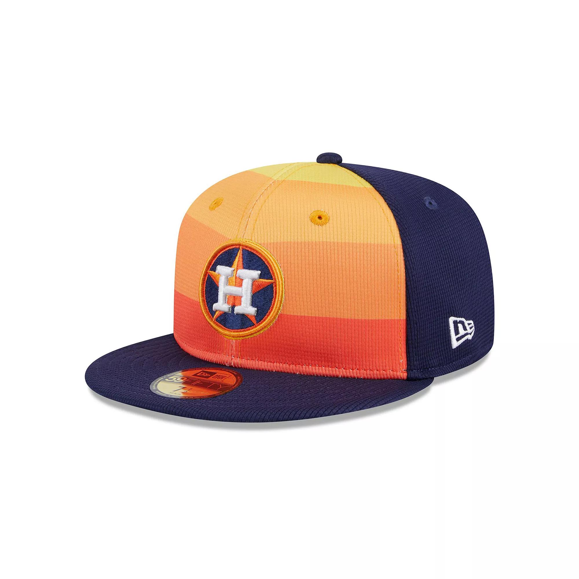 Men's New Era Orange Houston Astros 2024 Batting Practice 59FIFTY Fitted Hat,  Product Image