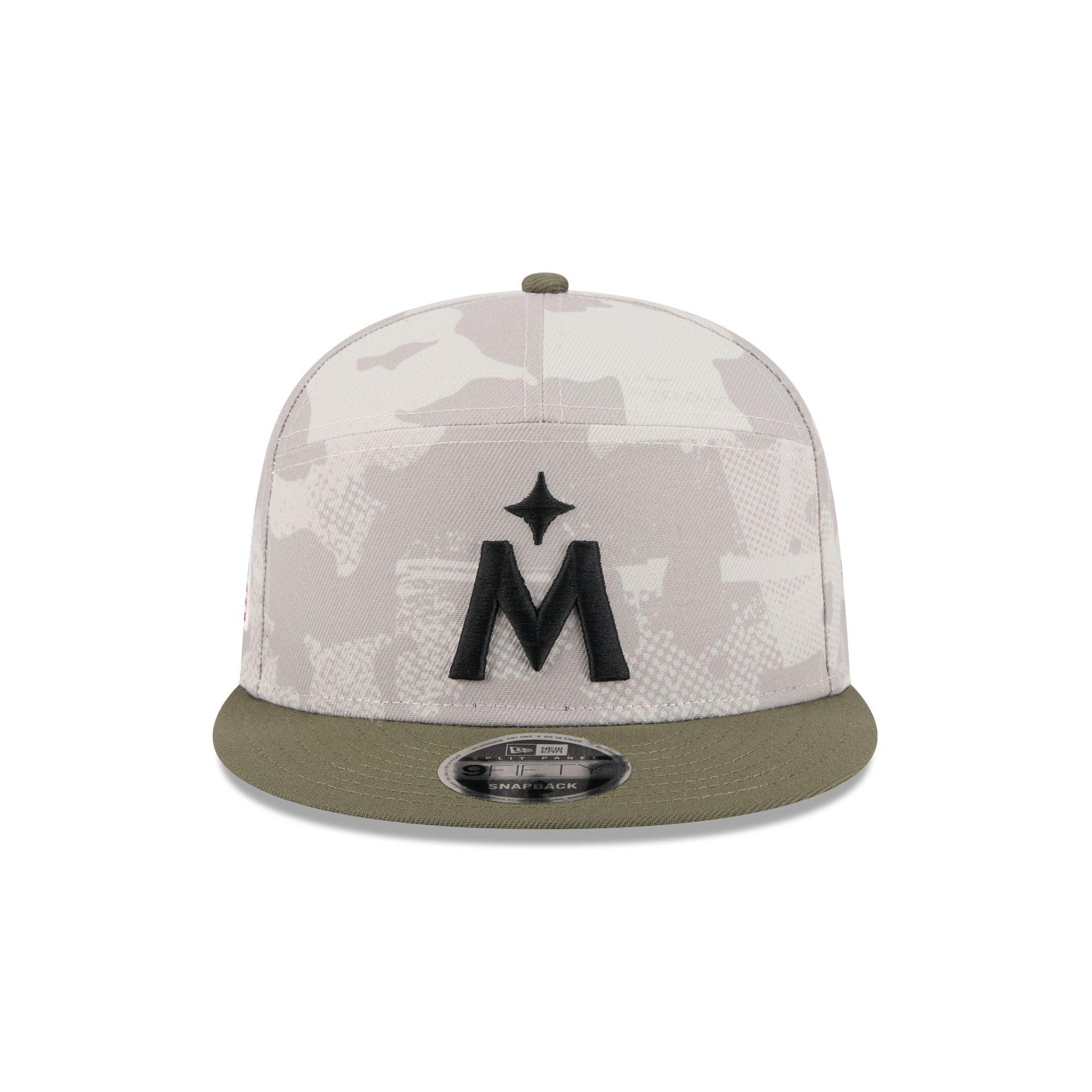 Atlanta Braves Armed Forces Day 2025 Split Panel 9FIFTY Snapback Hat Male Product Image