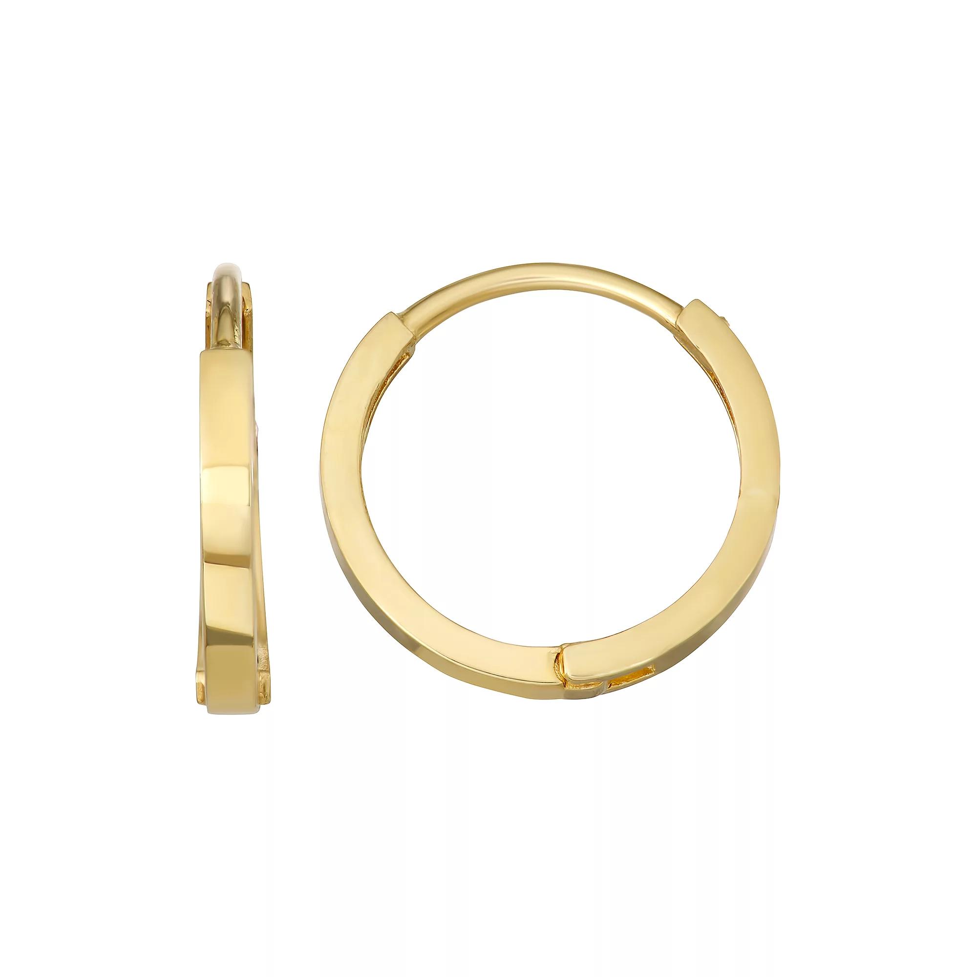 Forever 14K Hoop Earrings, Women's, 14k Gold Product Image