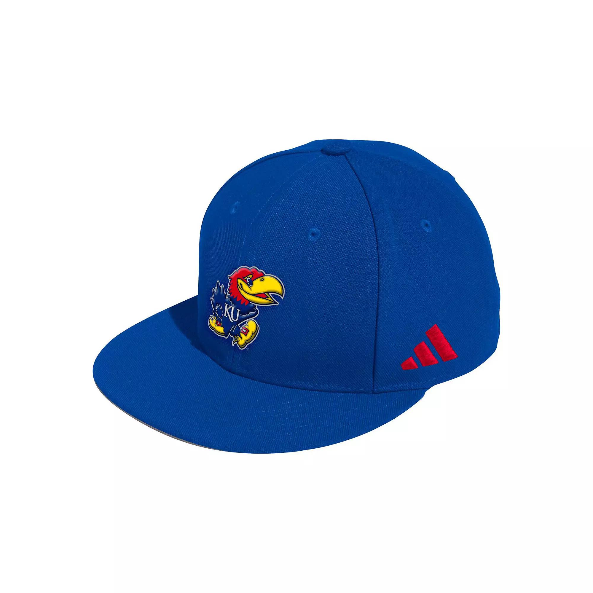 Men's adidas Royal Kansas Jayhawks On-Field Baseball Fitted Hat,  Product Image