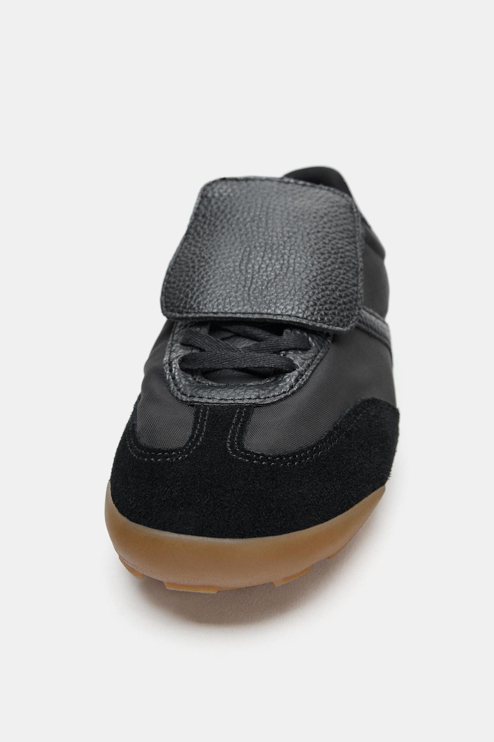 SNEAKERS WITH OVERLAPPING TONGUE DETAIL Product Image