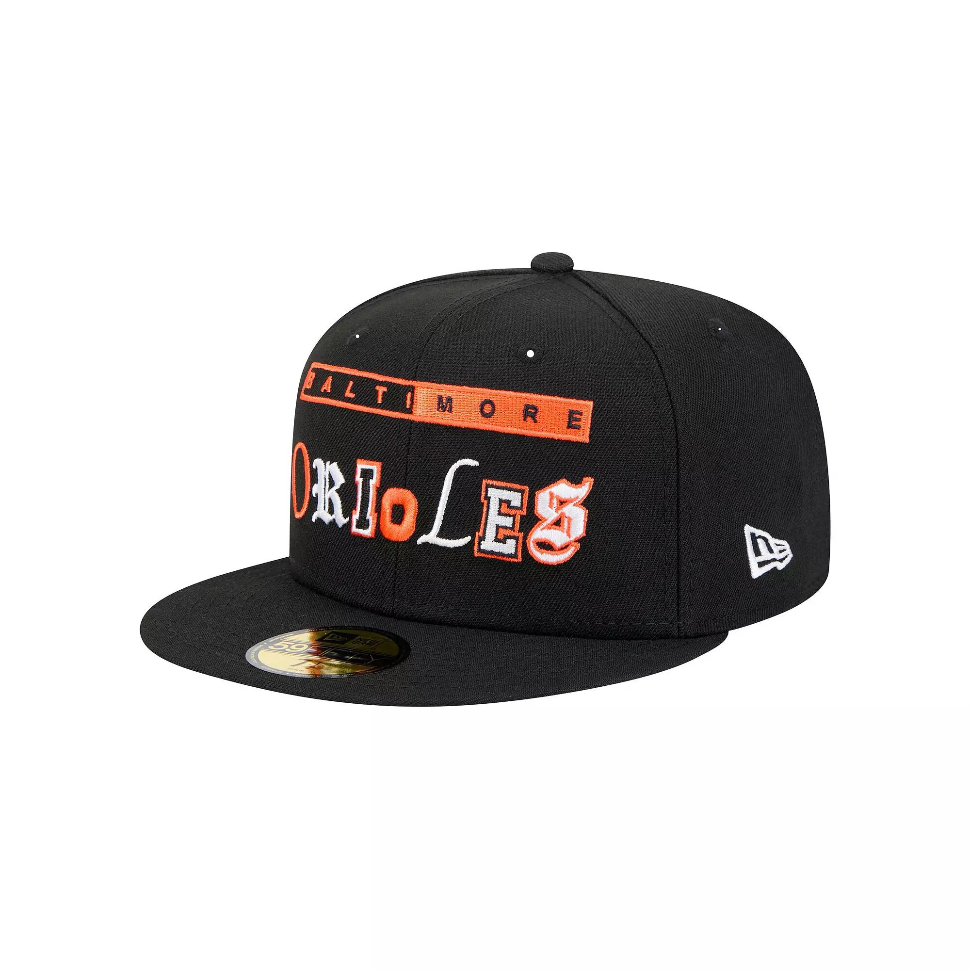 Men's New Era Black Baltimore Orioles Ransom 59FIFTY Fitted Hat,  Product Image