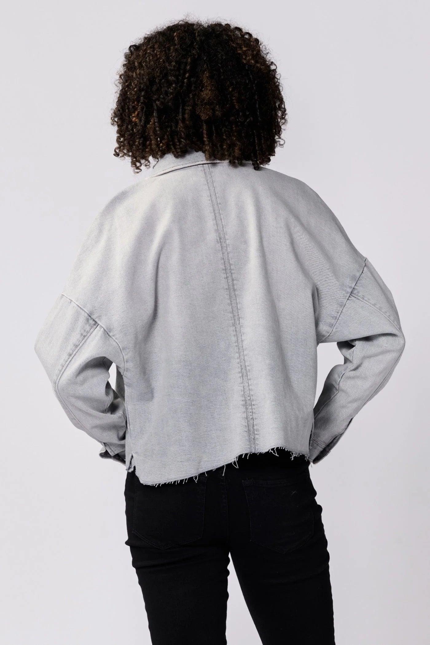 Cropped Gina Denim Jacket Product Image