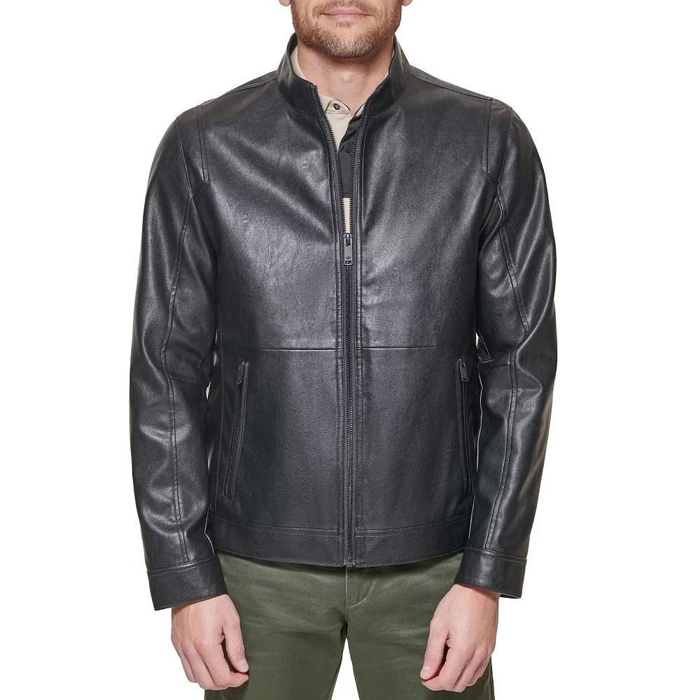 Men's Dockers® Faux Leather Racer Jacket,  Product Image