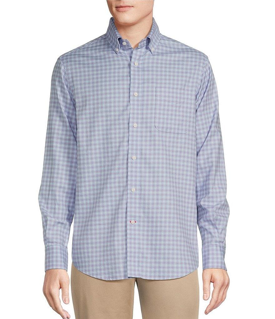 Cremieux Blue Label Long Sleeve Button Down Plaid Oxford Woven Shirt Product Image
