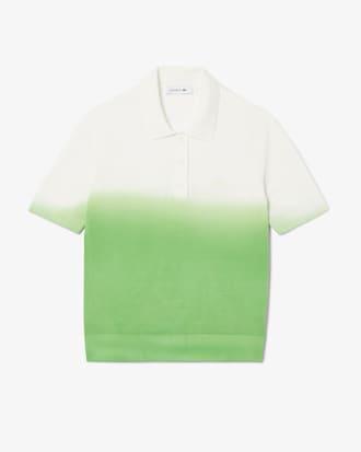 Women's Classic Fit Ombré Effect Knit Polo Product Image