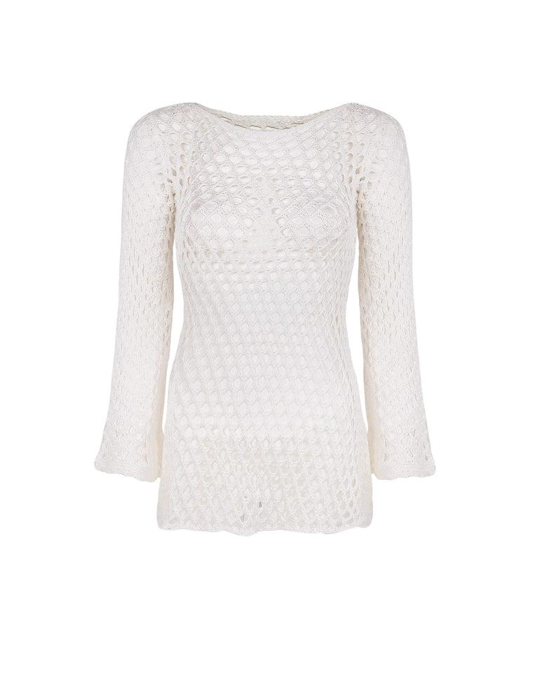 Belle Short Cover Up - Off White Product Image