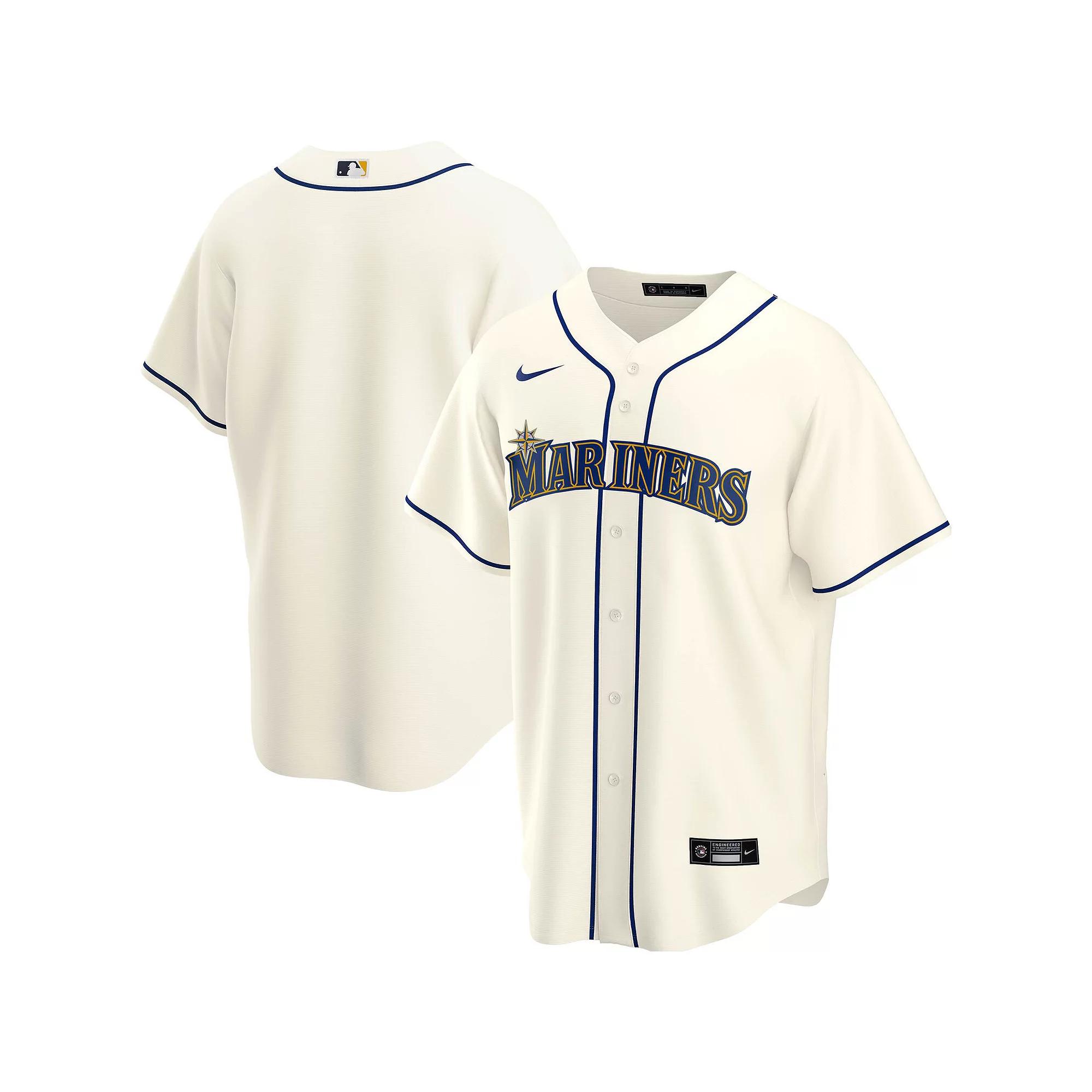 Men's Nike Cream Seattle Mariners Alternate 2020 Replica Team Jersey, Size: 2XL, Beige Product Image