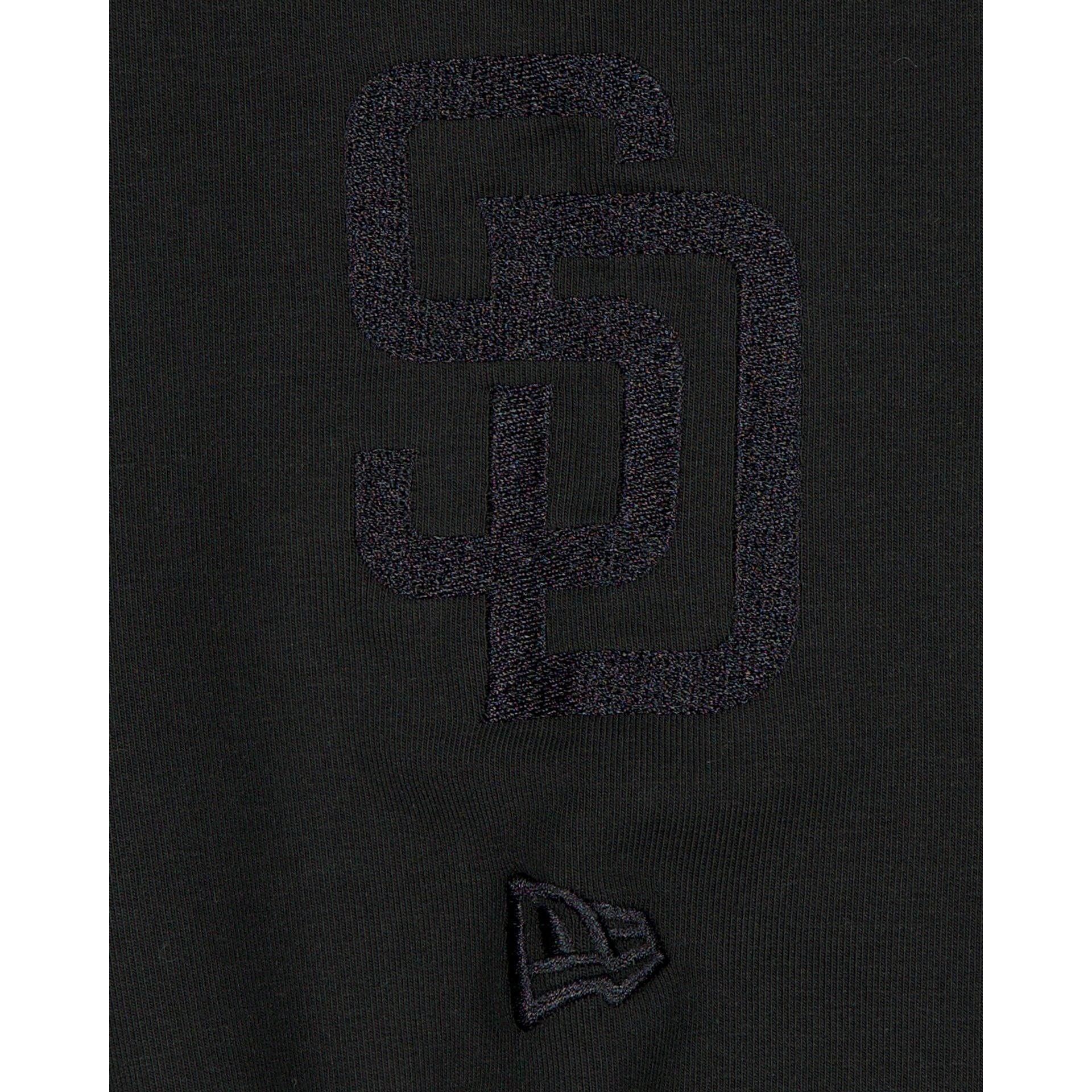 Miami Heat Black on Black Logo Select Hoodie Male Product Image