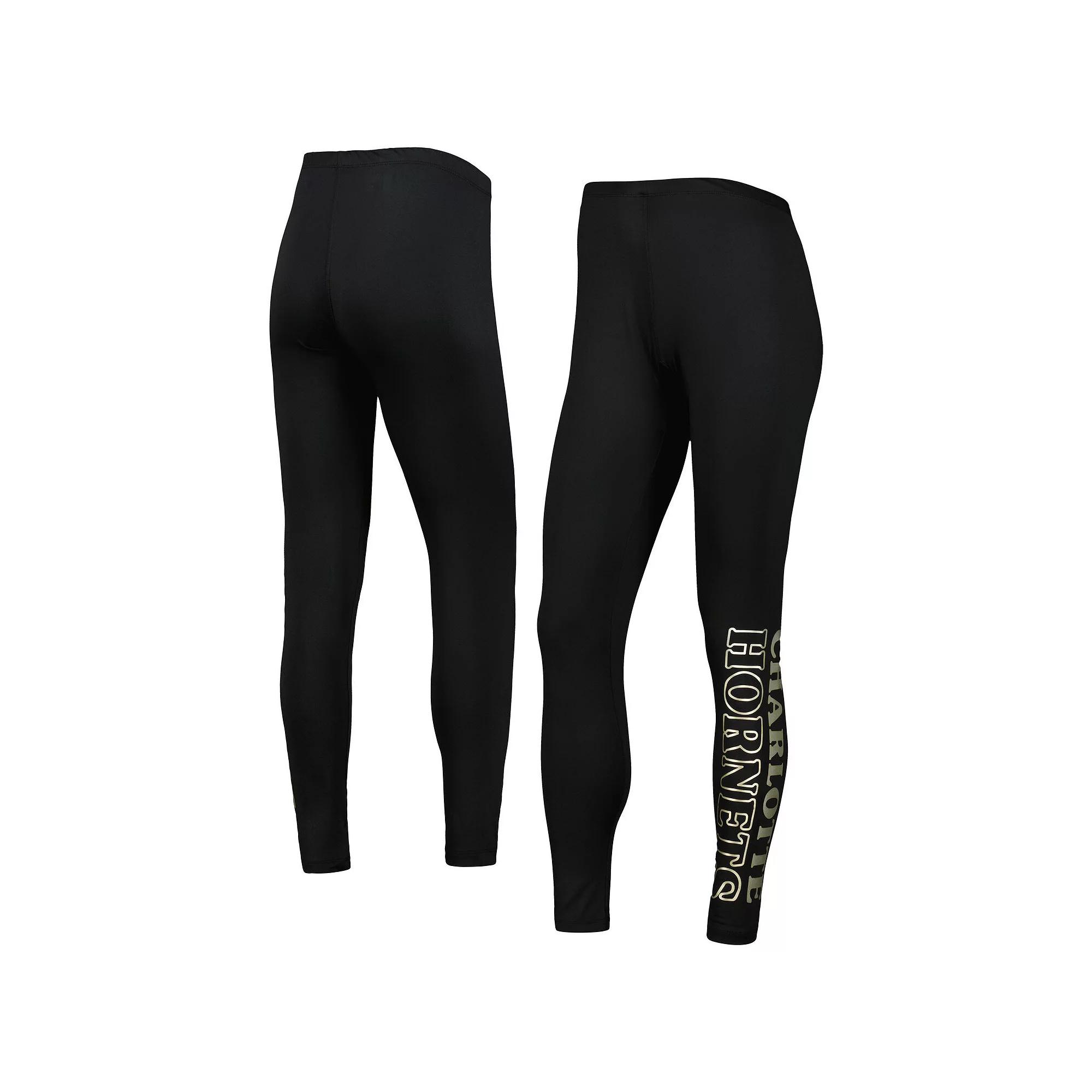 Women's G-III 4Her by Carl Banks Black Charlotte Hornets Stadium Leggings,  Product Image