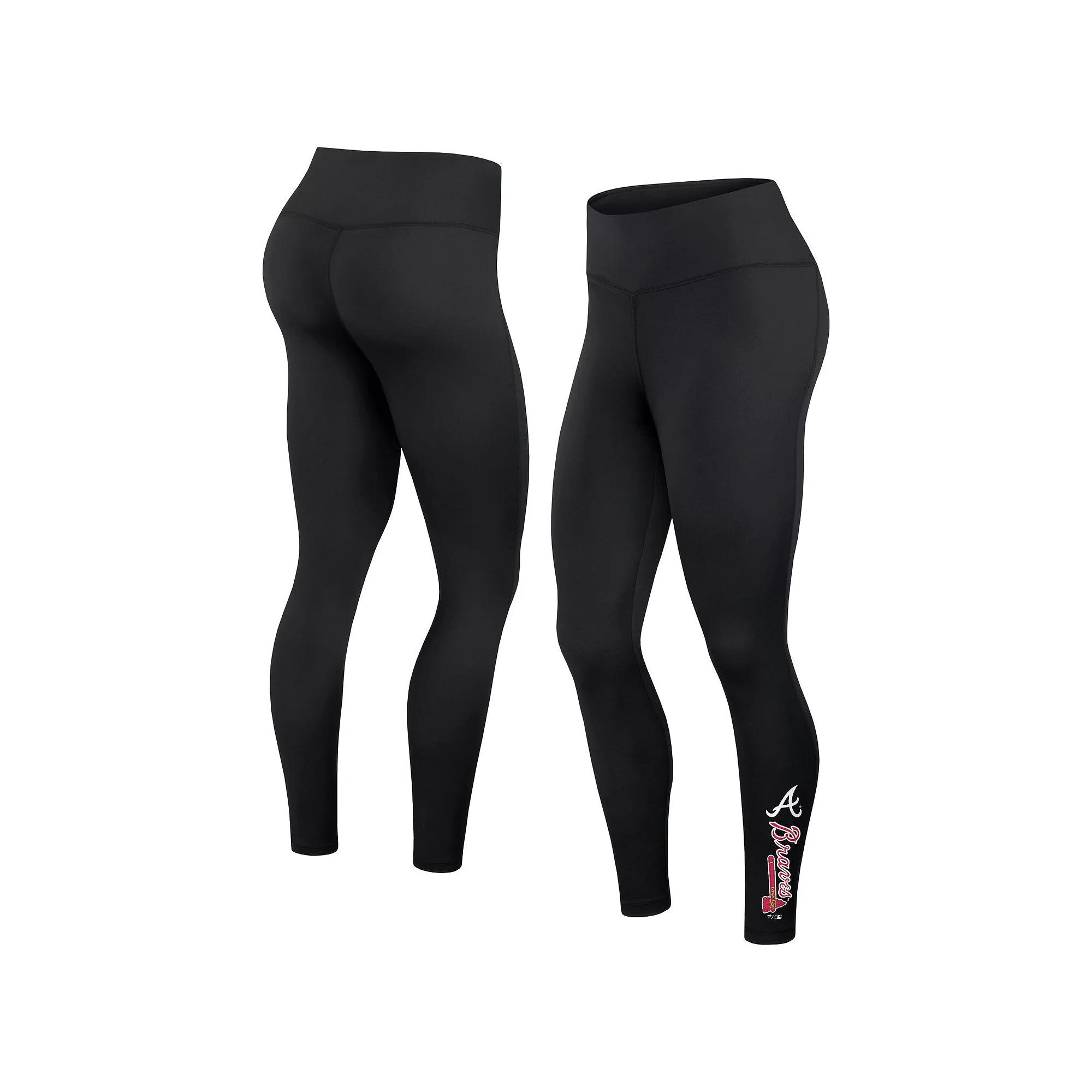 Women's Fanatics Black Seattle Kraken Wordmark Stacked Leggings,  Product Image