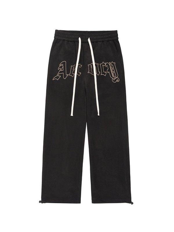 Men's Letter Graphic Casual Sweatpants Product Image