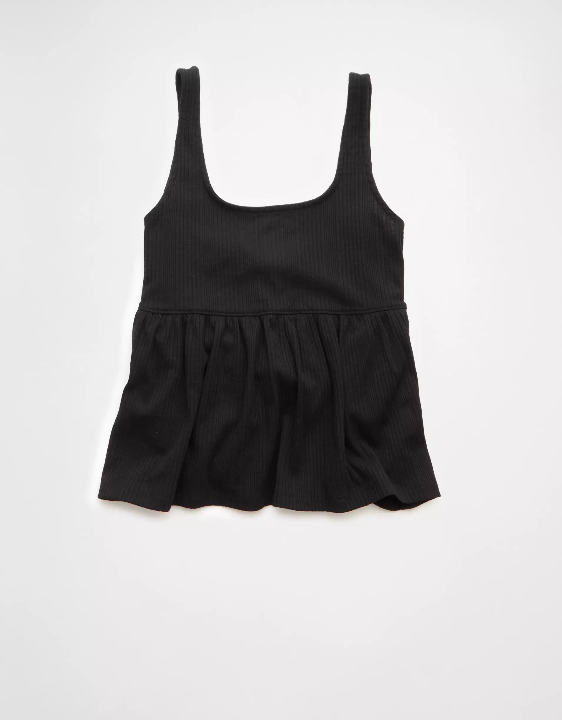 AE Tie Front Flyaway Babydoll Tank Top Product Image