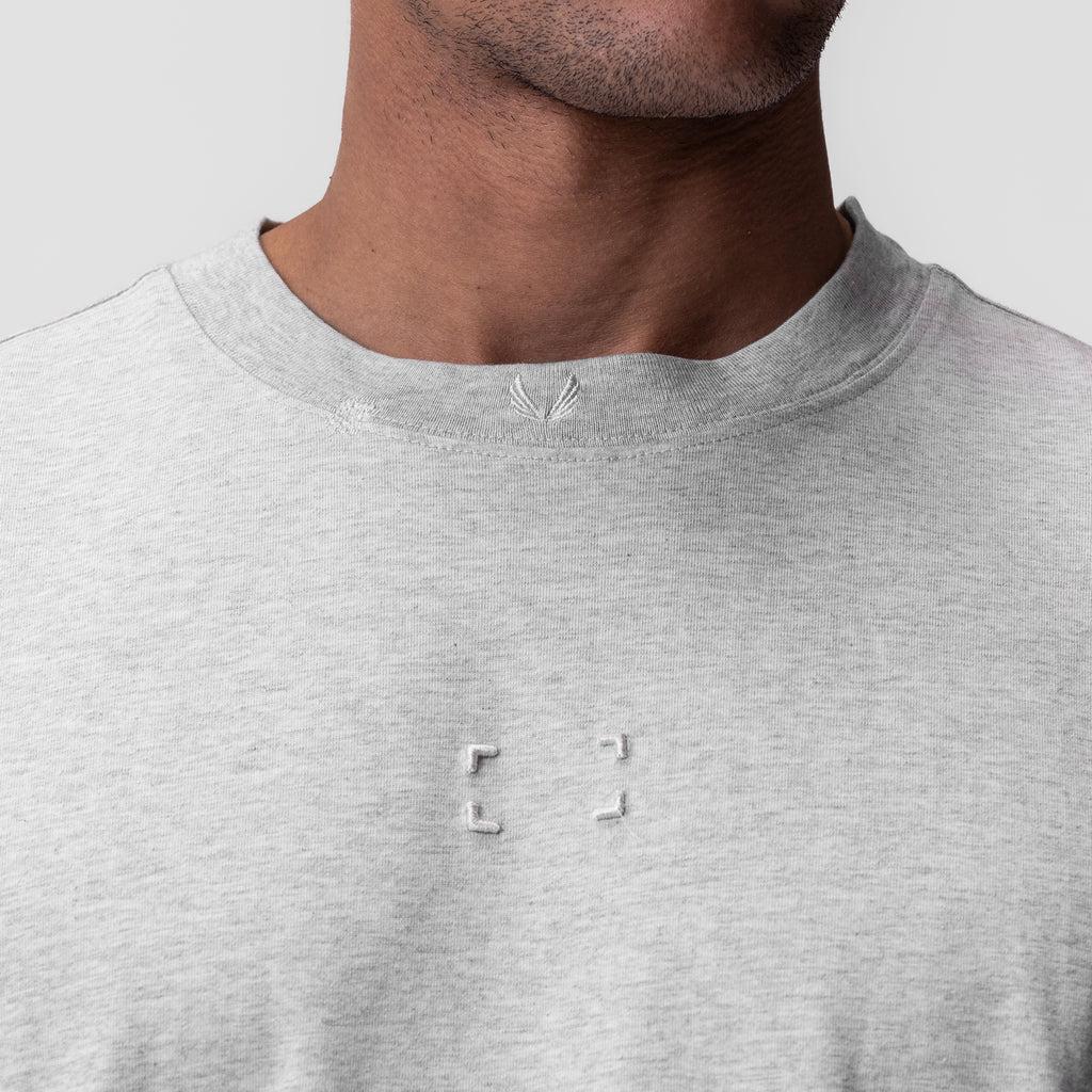 0797. Tech Essential™ Relaxed Tee - Heather Grey "Space Bracket" Product Image