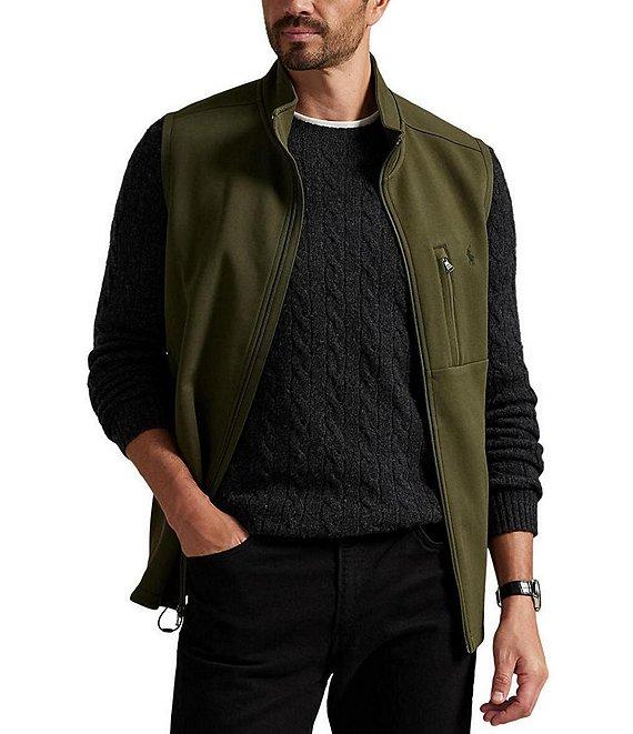 Polo Ralph Lauren Big & Tall Full-Zip Double Knit Vest Product Image