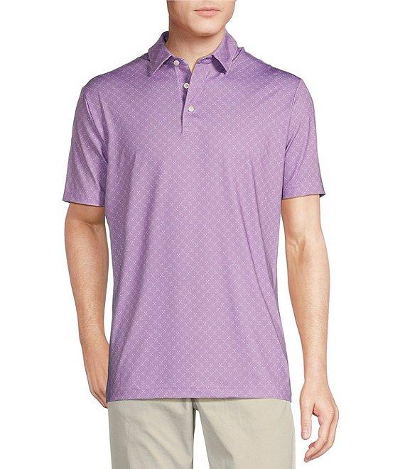 Cremieux Blue Label Performance Big & Tall Stretch Golf Printed Short Sleeve Polo Shirt Product Image