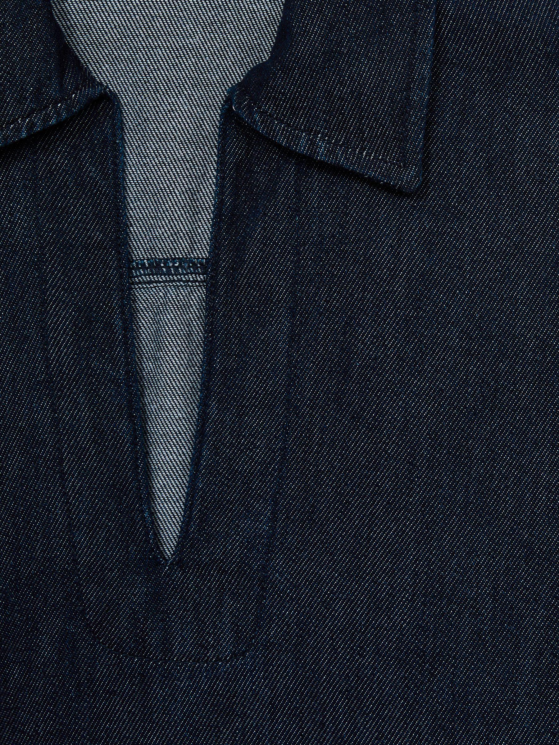 Denim Look Overshirt in Dark Blue Product Image