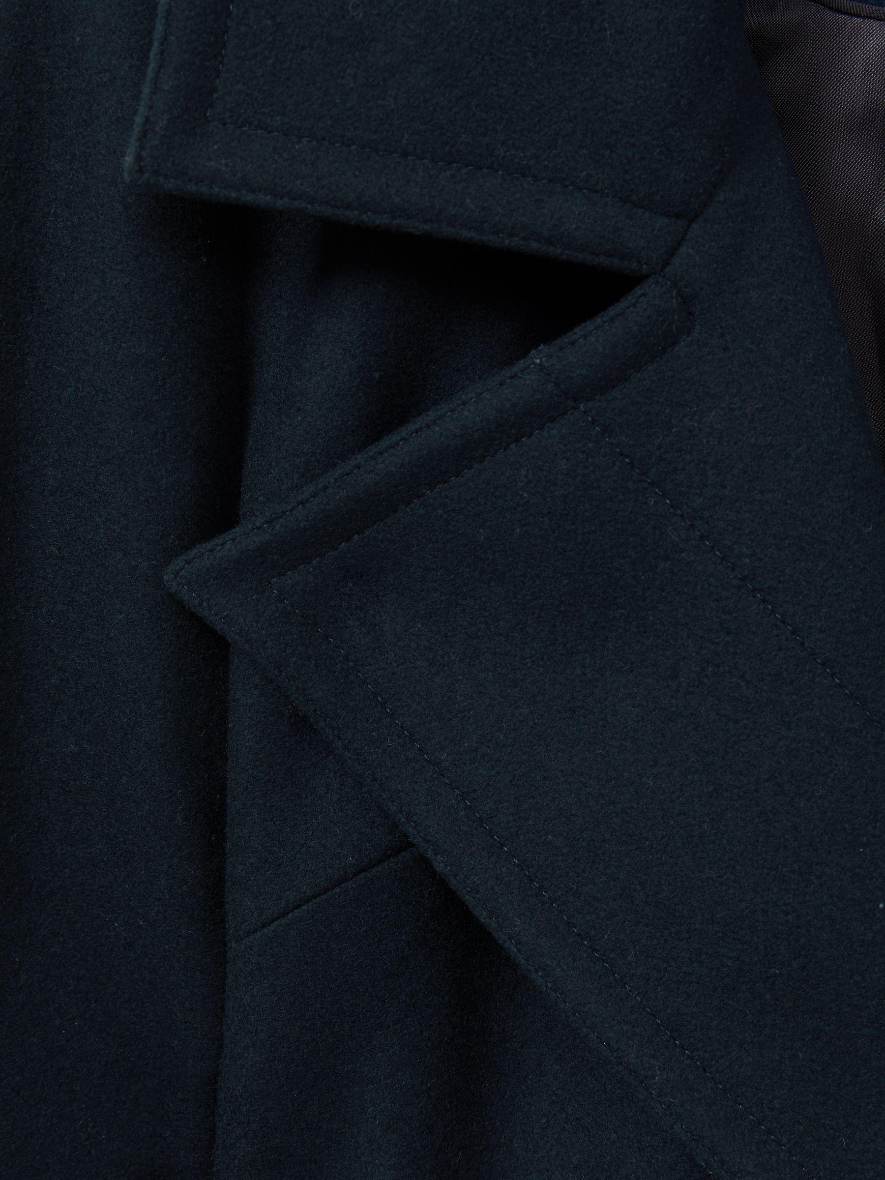 Petite One-Shoulder Ruched-Jersey Midi Dress in Blush Product Image