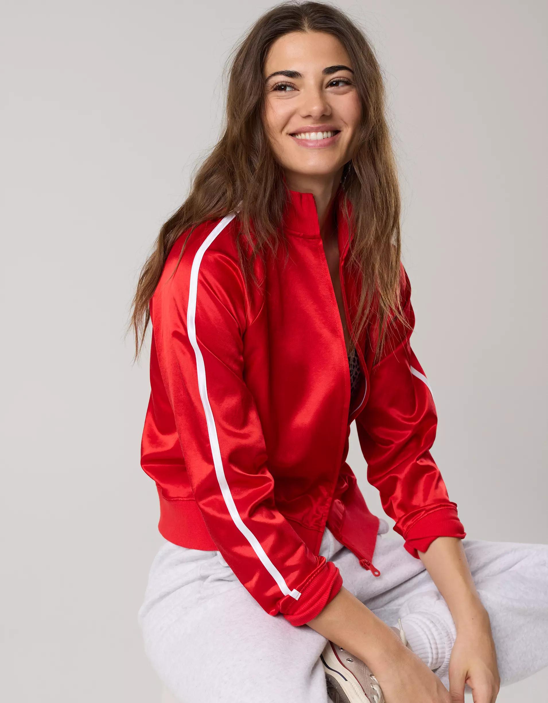 OFFLINE By Aerie You're A Winner Satin Jacket Product Image