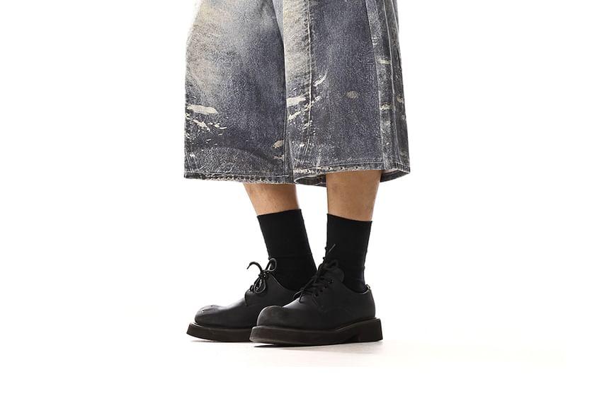 Mid Rise Patterned Print Jorts Product Image