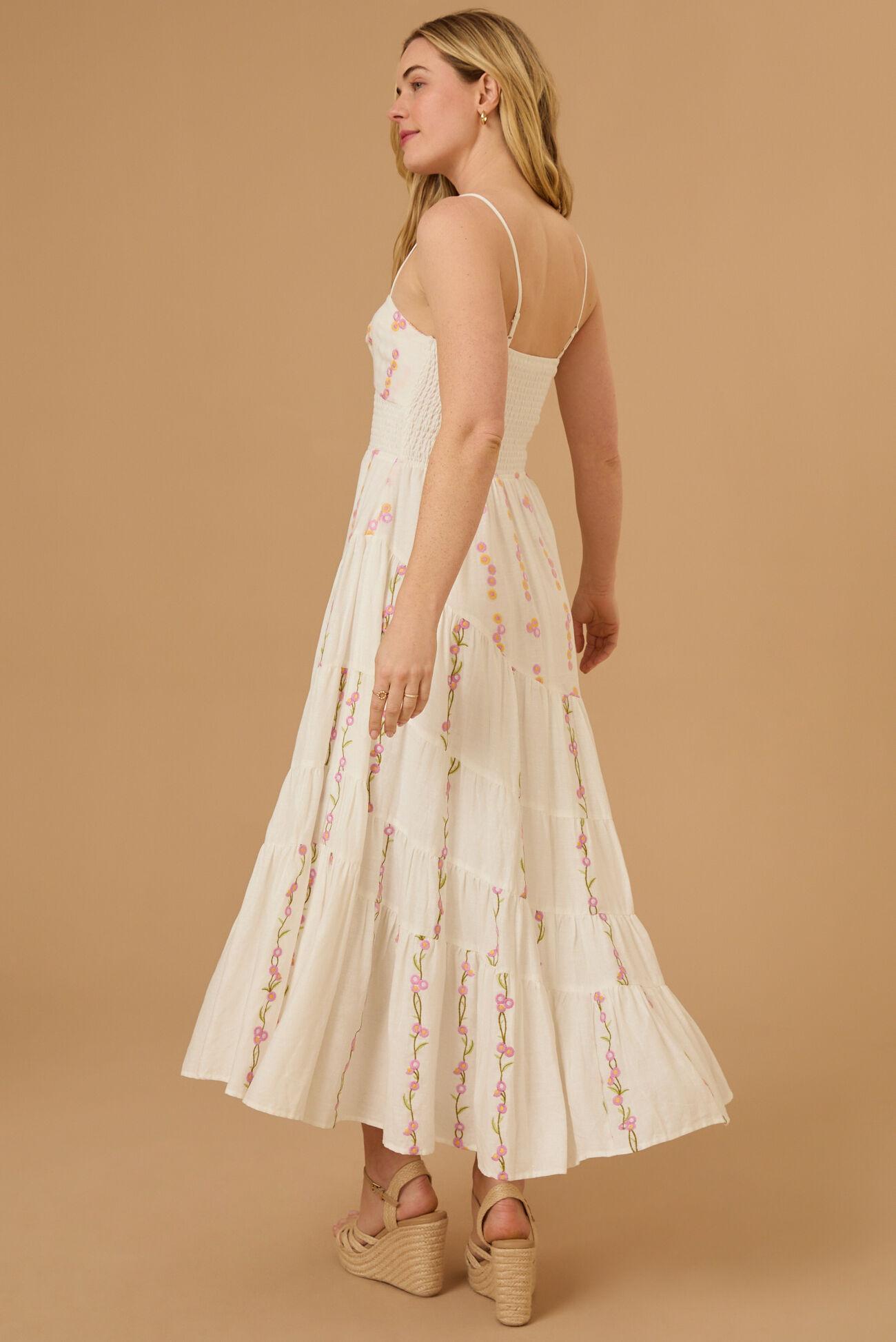 Emma Embroidered Maxi Dress Product Image