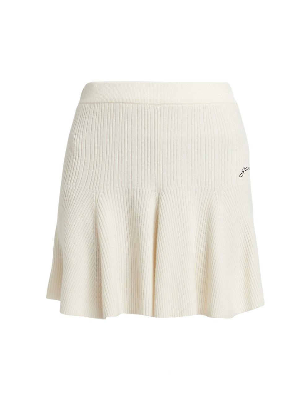Womens Wool & Cashmere Miniskirt Product Image