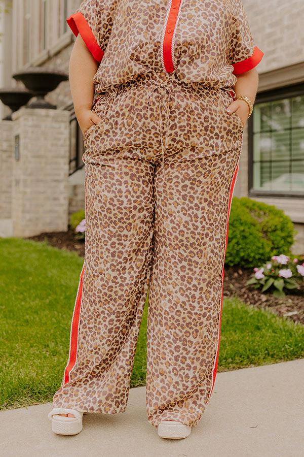 Concrete Jungle High Waist Leopard Pants Curves Product Image