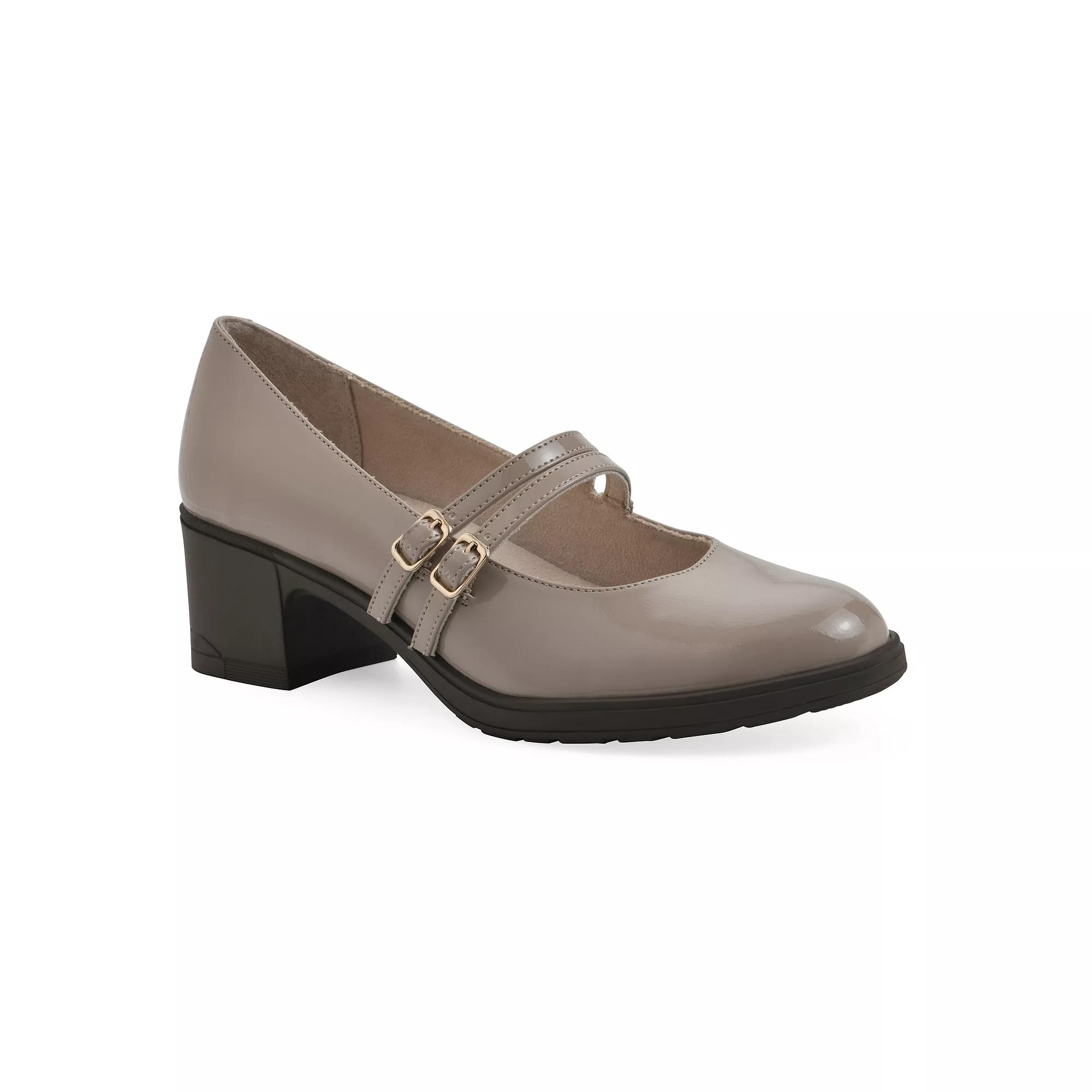 Cliffs by White Mountain Hunta Women's Mary Jane Pumps, Size: 9.5 Wide, Brown Patent Product Image