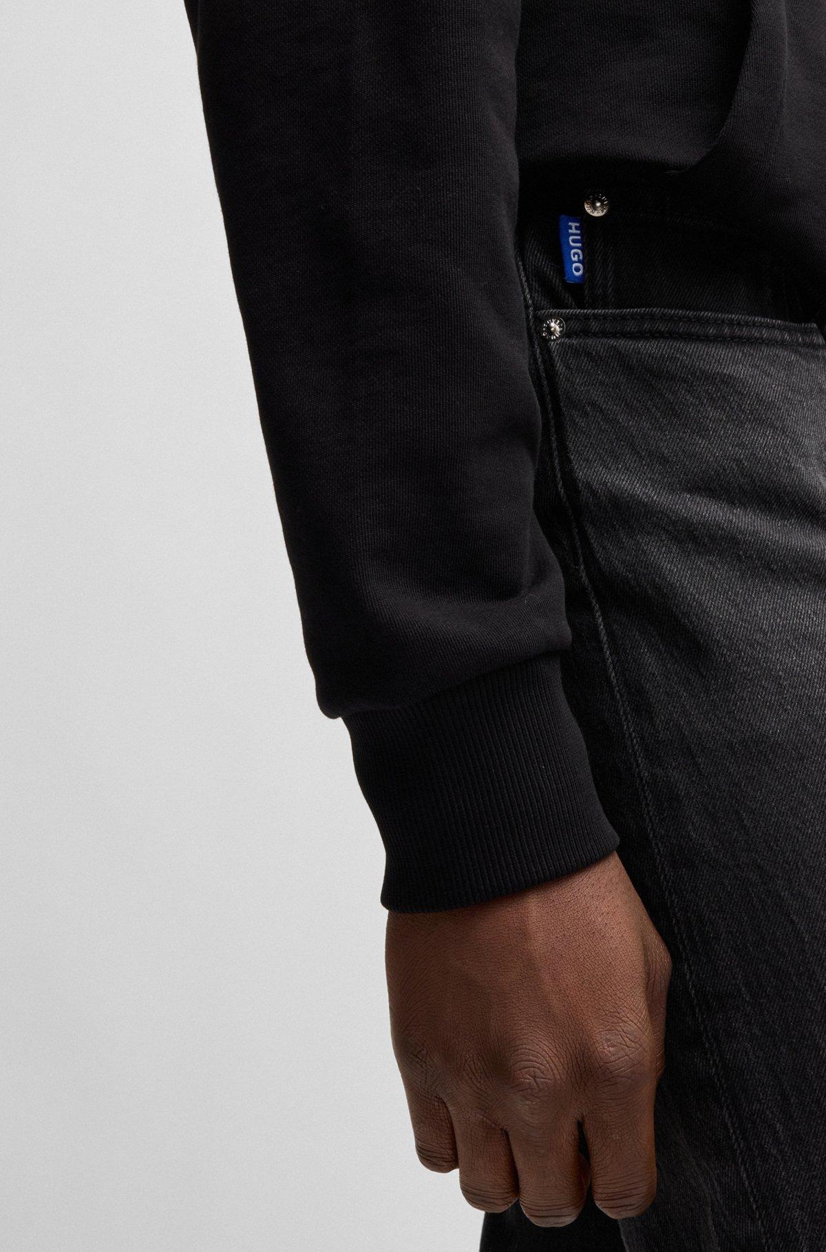 HUGO - Slim-fit jeans in black stretch denim - Dark Grey Product Image