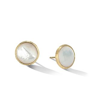 Marco Bicego 18K Yellow Gold Jaipur Color Mother of Pearl Large Stud Earrings Product Image