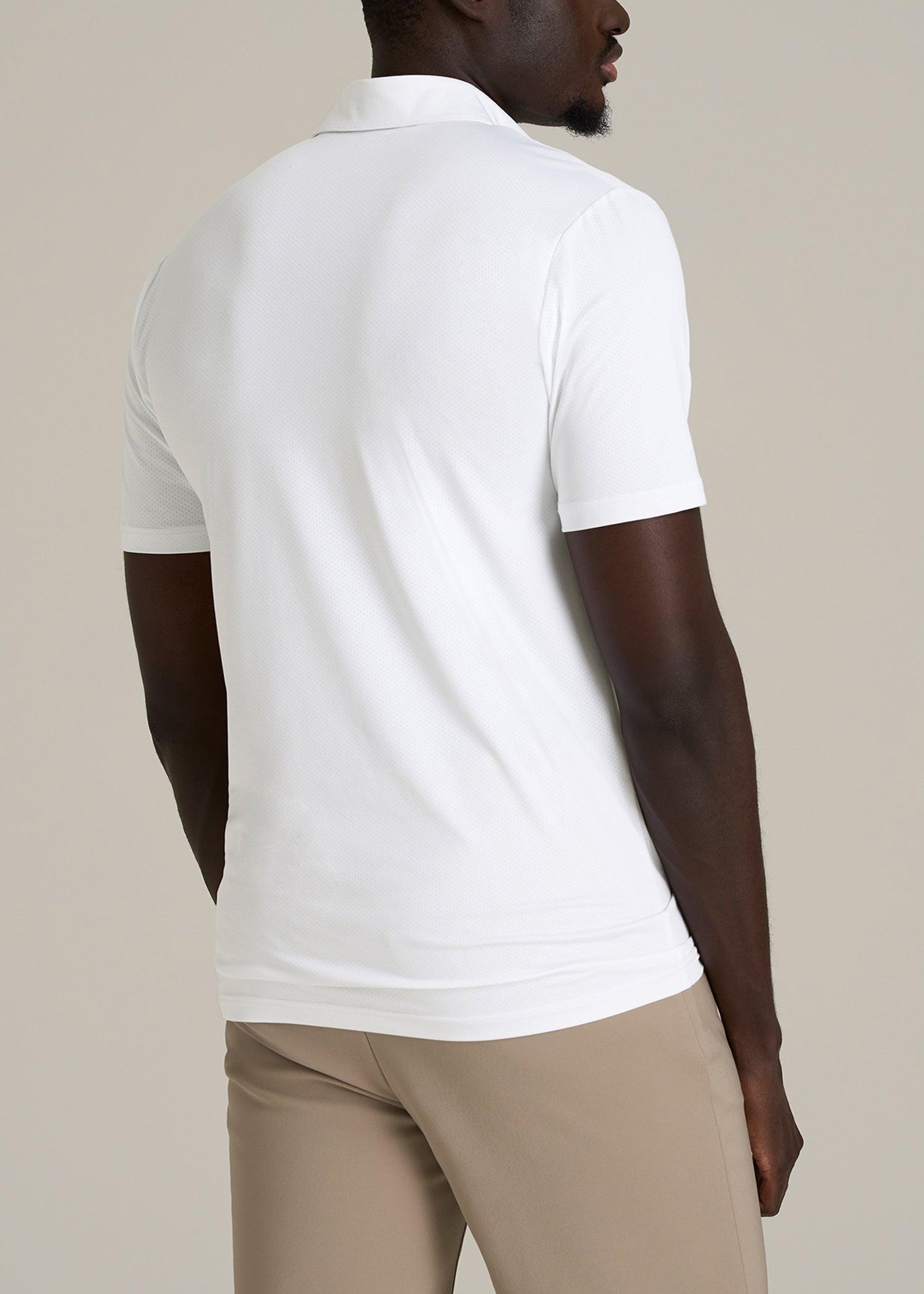 Golf Performance Tall Men's Polo Shirt in Optic White Product Image
