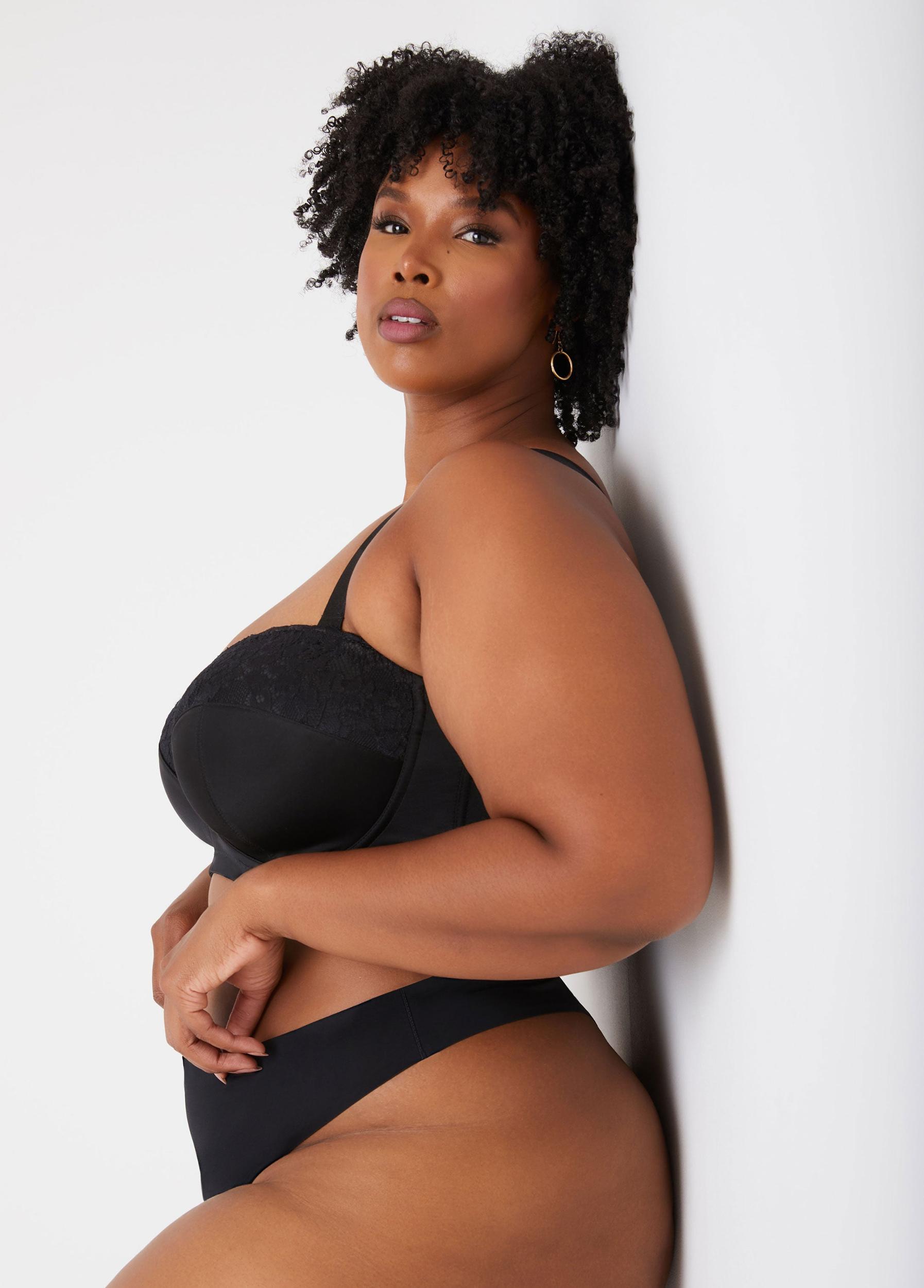 Plus Size Seamless Microfiber Thong Ashley Stewart Product Image