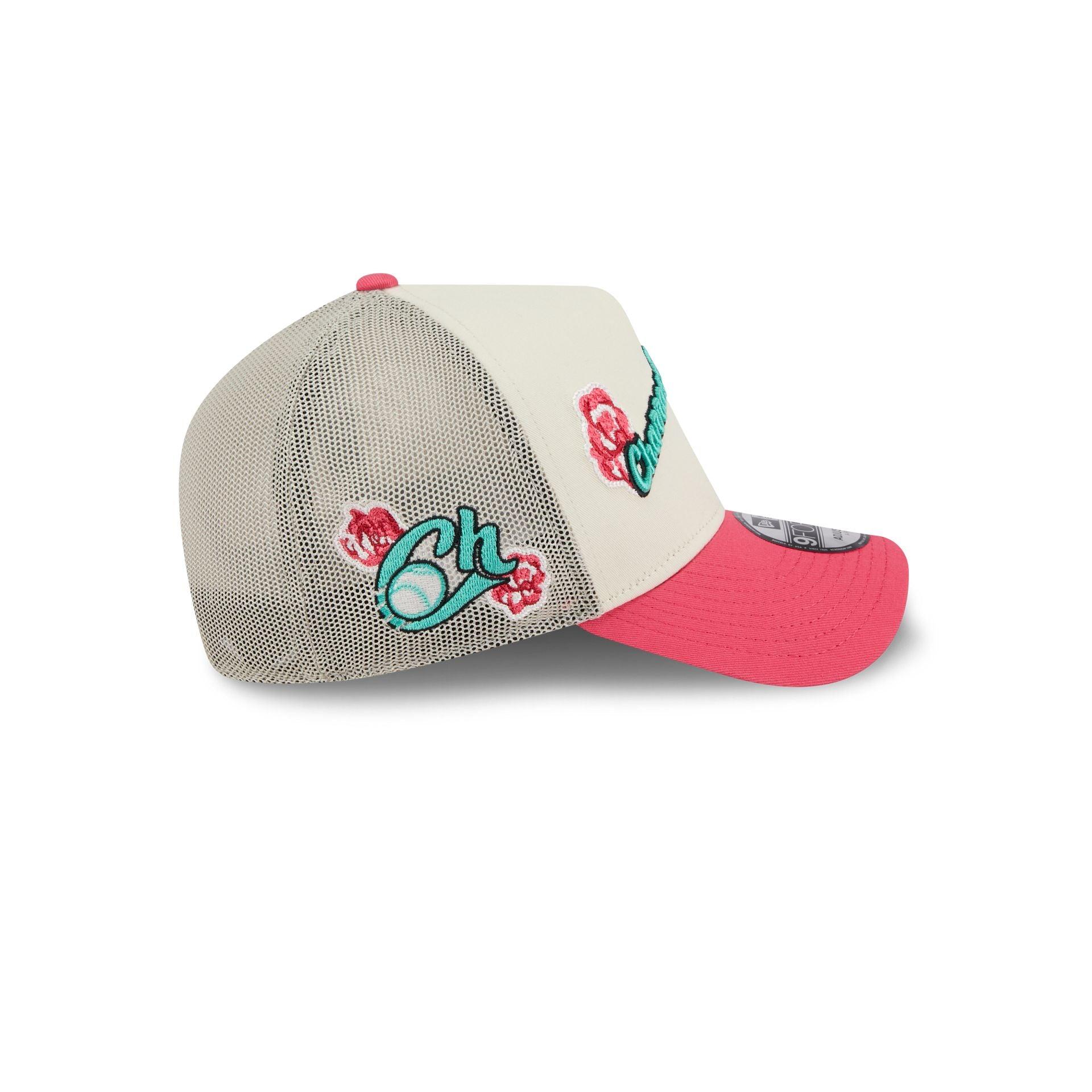 Atlanta Braves Front Door Red 9FORTY A-Frame Snapback Hat Male Product Image