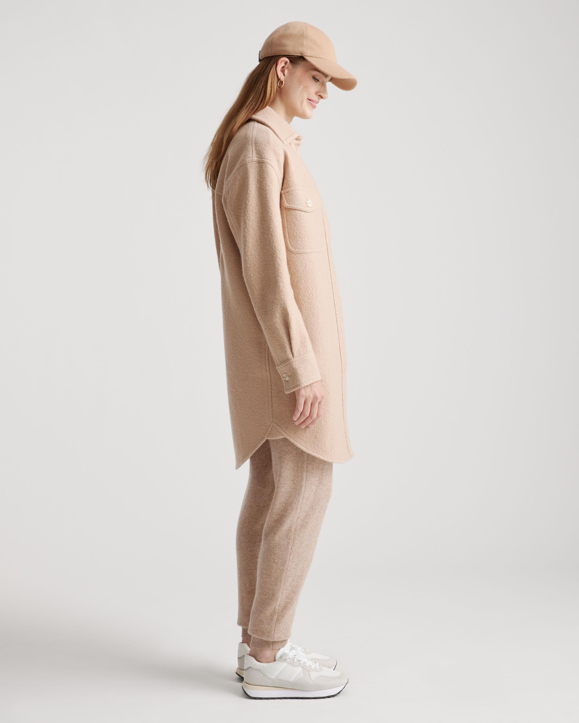 Quince | Women's 100% Merino Wool Long Shirt Jacket Size XS Product Image