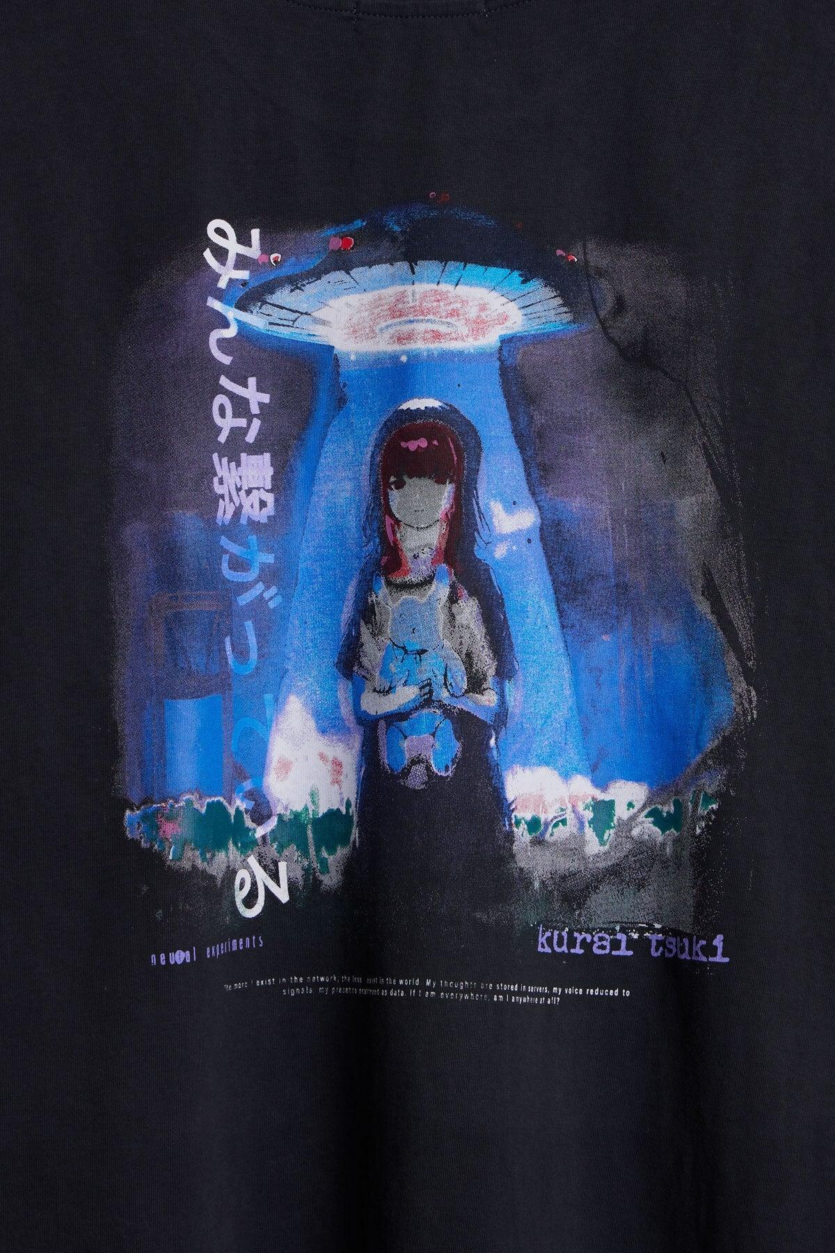 Kurai Tsuki Bunny L/S Tee - Black Product Image