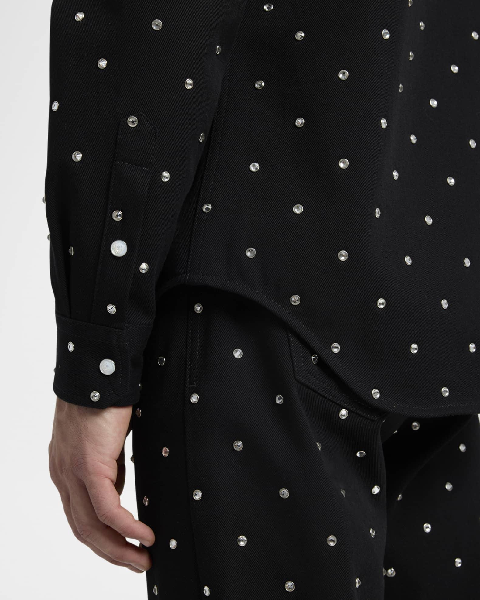 Men's Starry Sky Denim Shirt Product Image