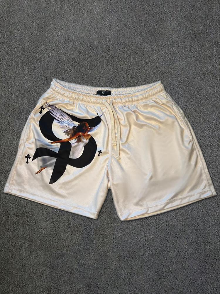 Sopula Faith Goddess Cross Print Shorts Product Image