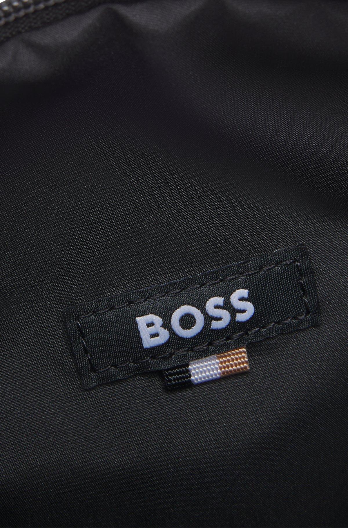 Reflective-detail reporter bag in faux leather Product Image