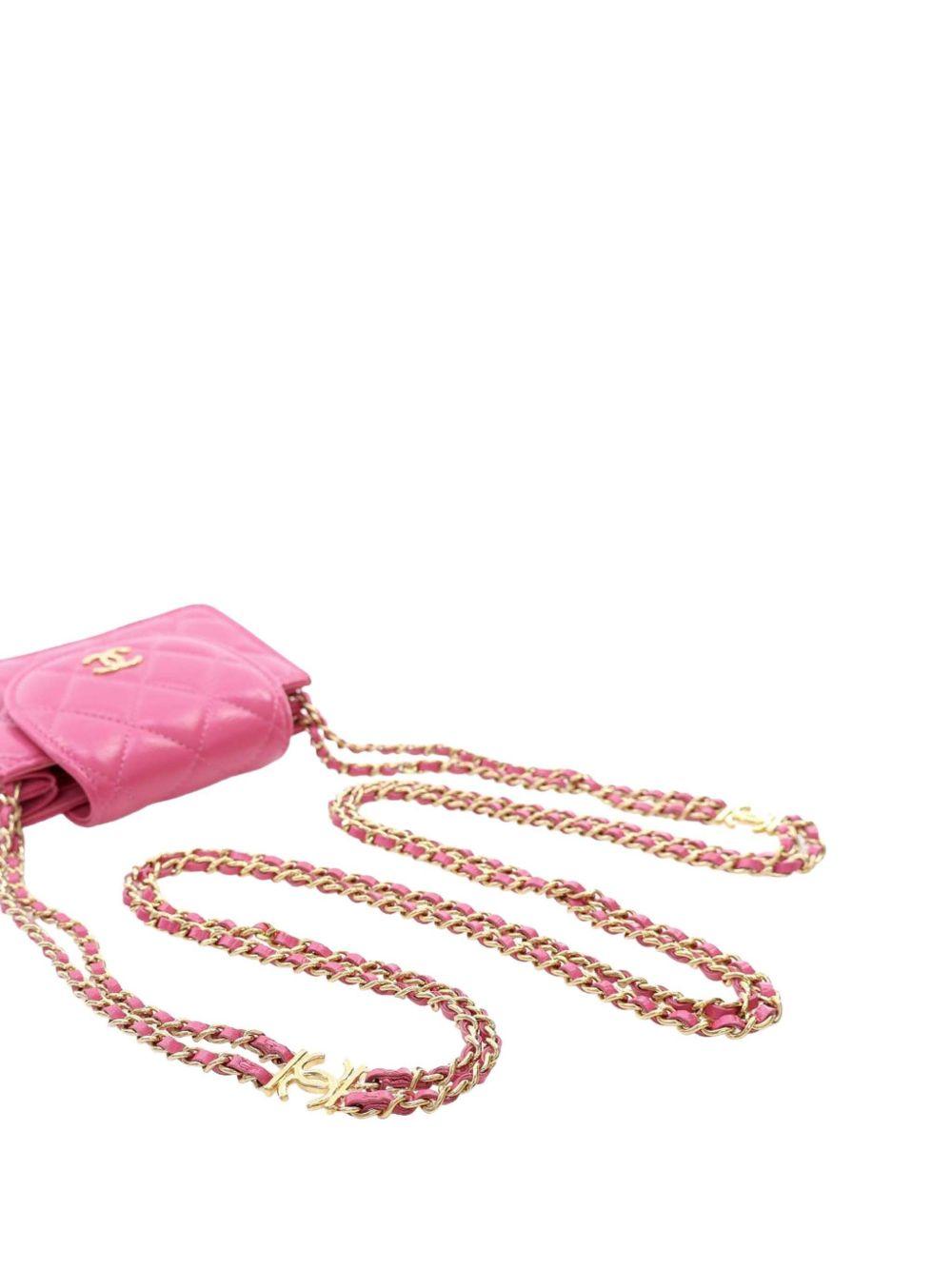 2021-2025 CC Quilted Lambskin Flap Clutch On Chain crossbody bag Product Image