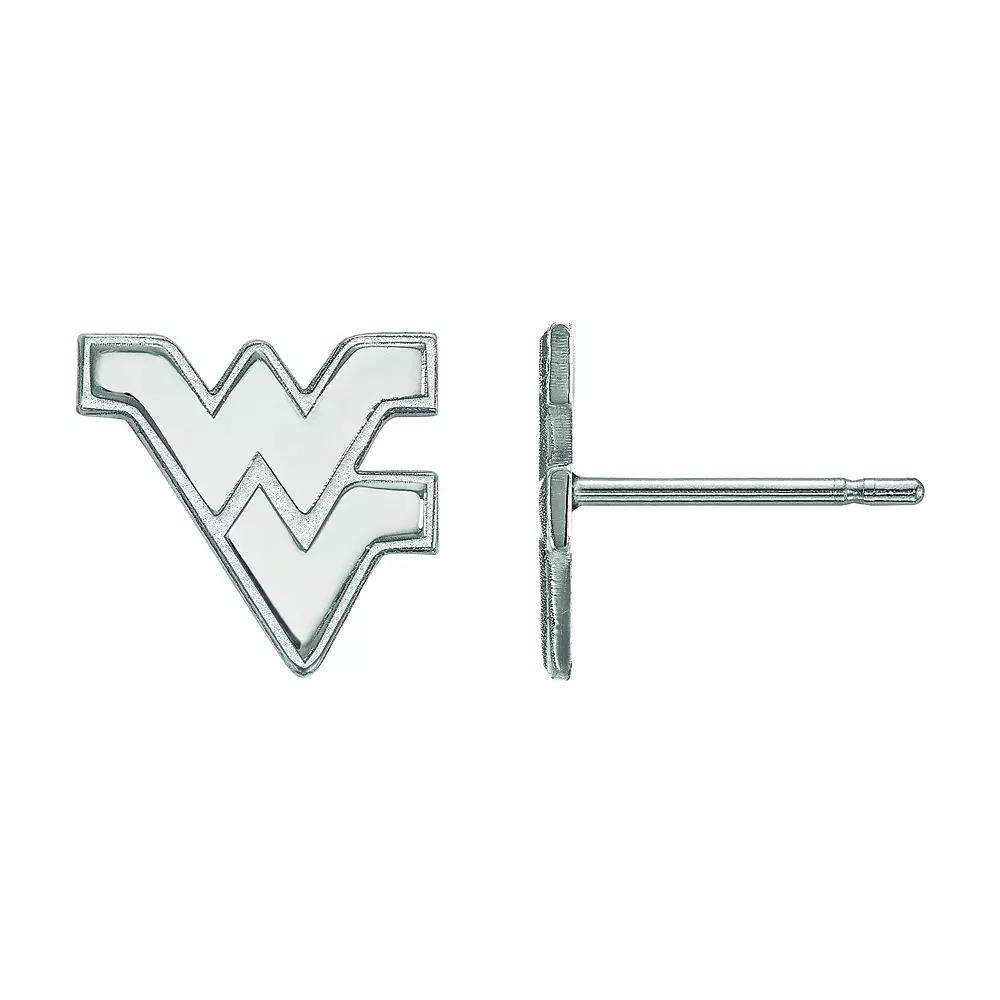 LogoArt Sterling SilverWest Virginia Mountaineers Extra Small Post Earrings, Womens Product Image