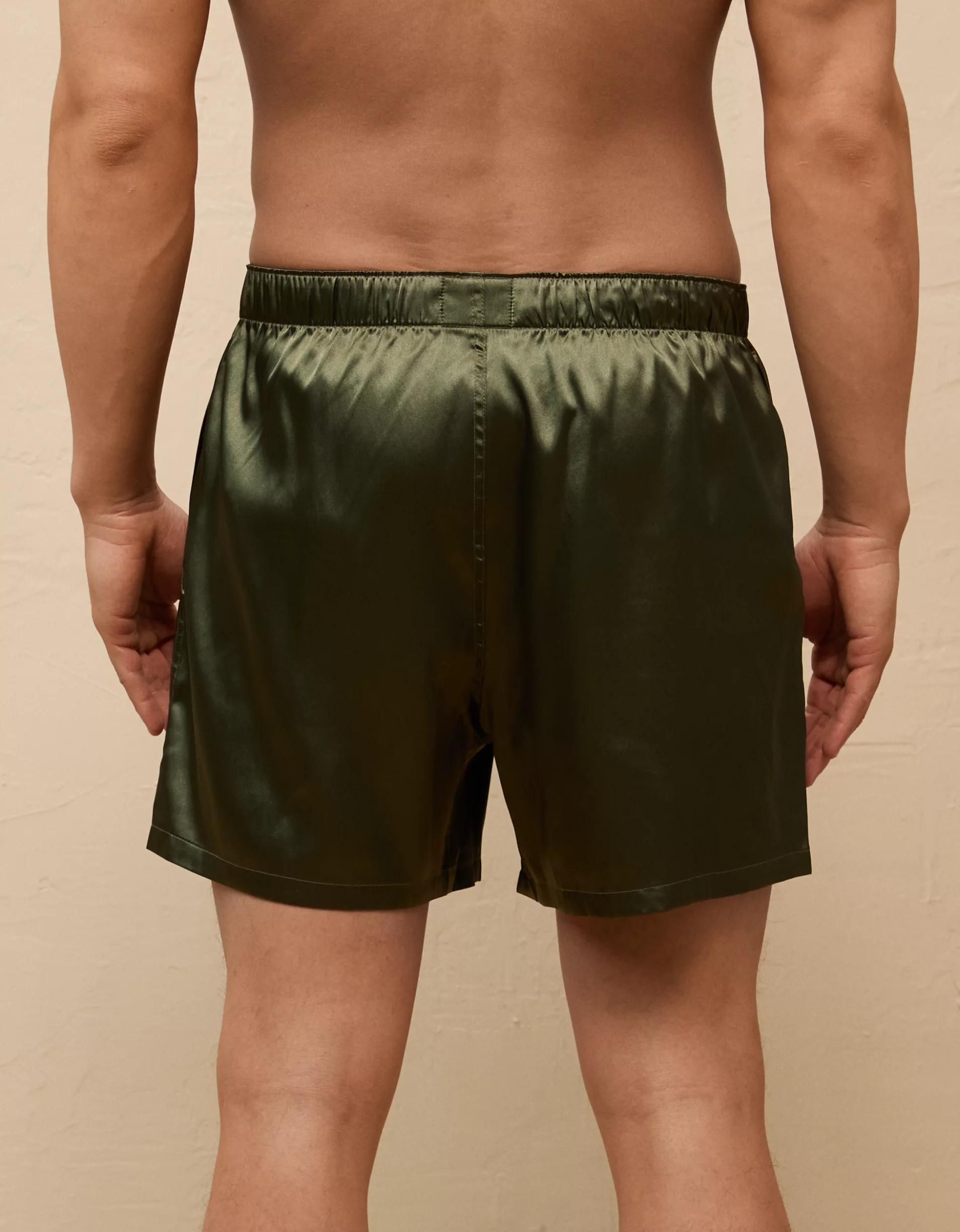 AEO Men's Solid Satin Pocket Boxer Short Product Image