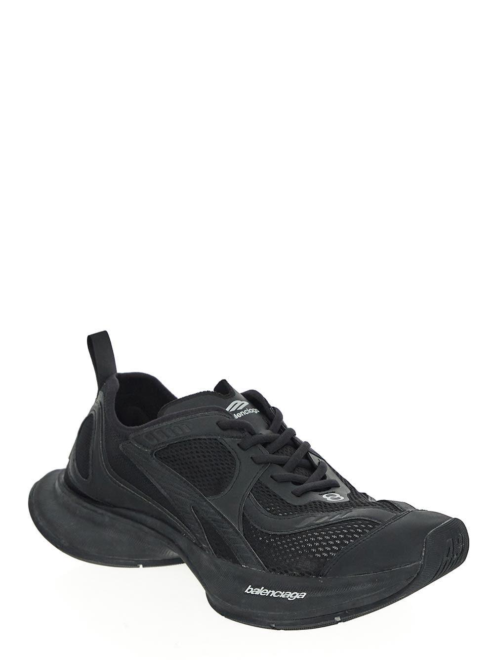 BALENCIAGA Black Mesh And Rubber Circuit Sneakers Product Image