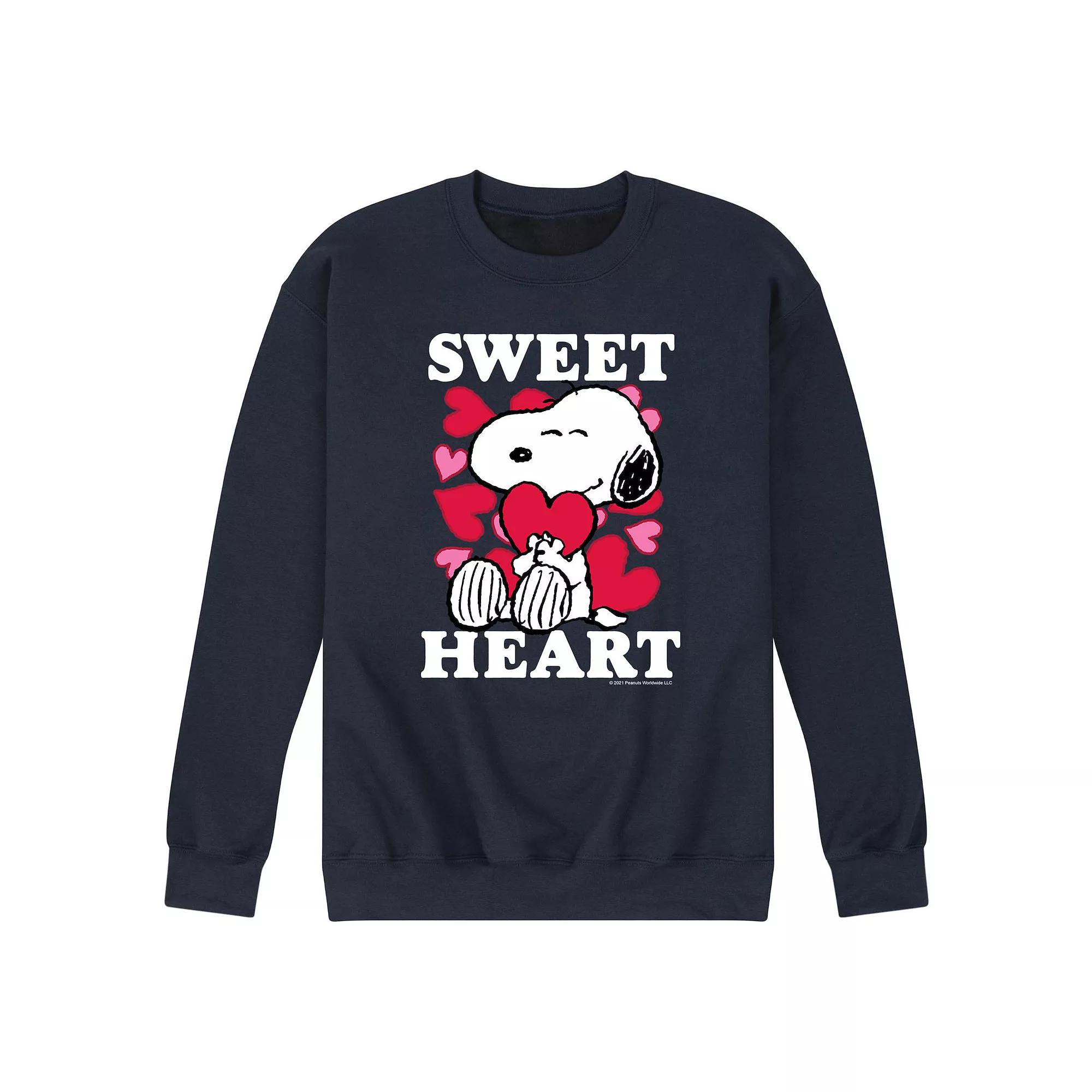 Men's Peanuts Sweetheart Fleece Sweatshirt,  Product Image