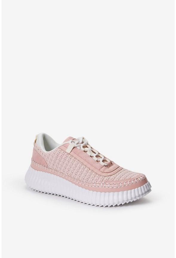 JustFab Margaux Platform Loafer Pump Womens Black/ White Size 8.5 Product Image