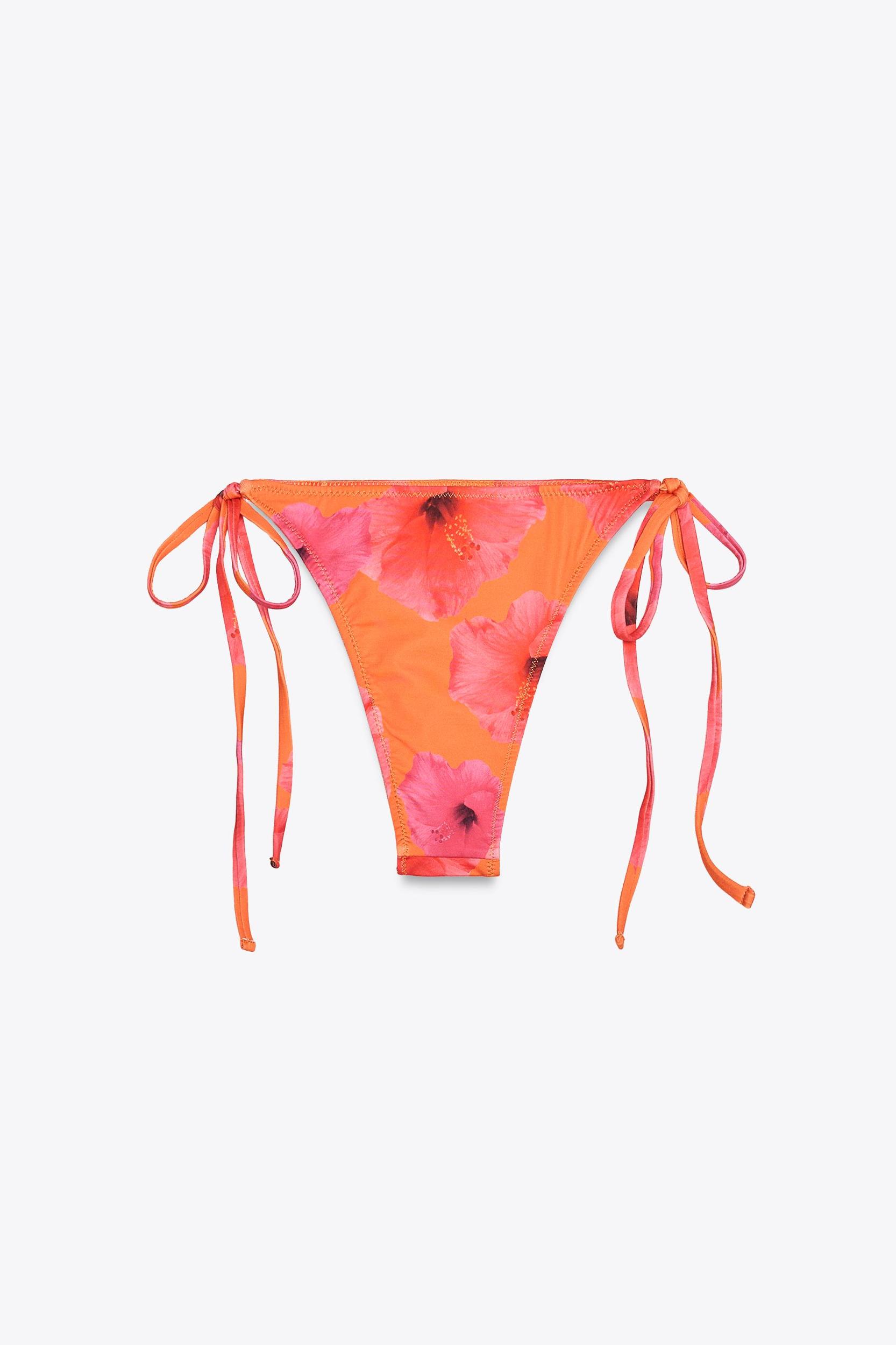 PRINTED TIE BIKINI BOTTOMS Product Image