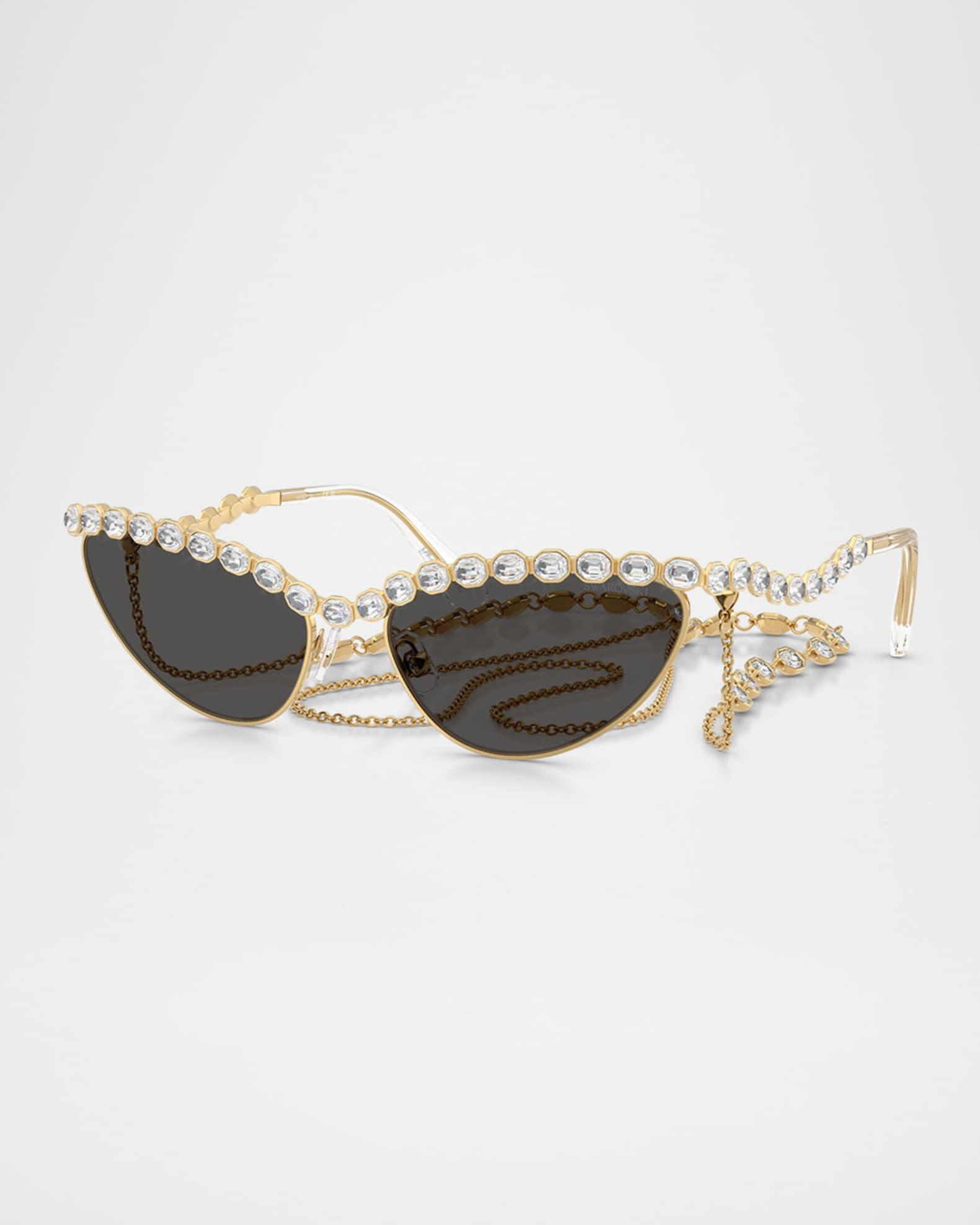 SK7030 Cat Eye Crystalized Sunglasses Product Image