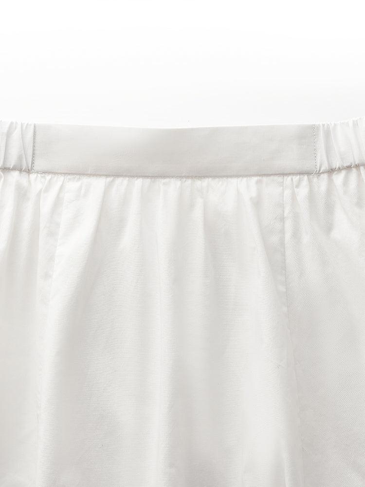 100% Cotton A-Line Elastic Waist Women Skirt Product Image