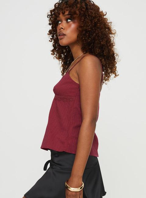 Lunya Top Burgundy Product Image